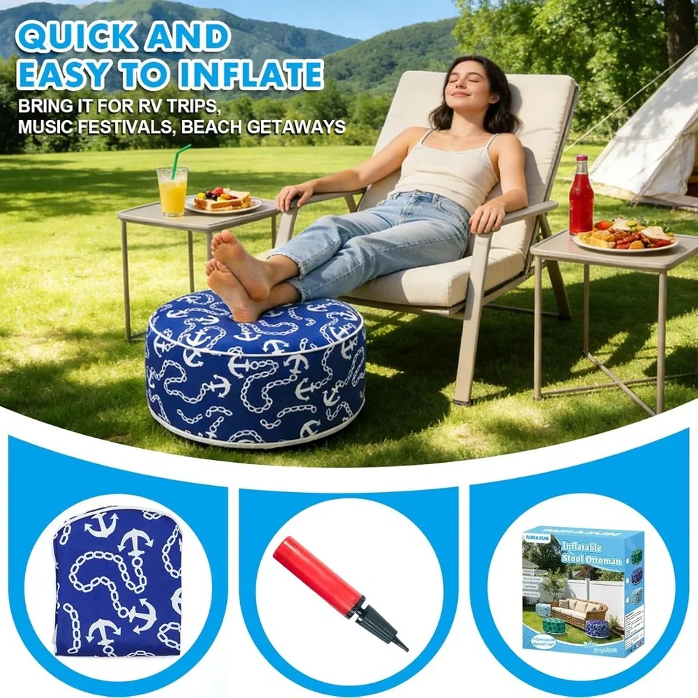 Inflatable Stool Ottoman
